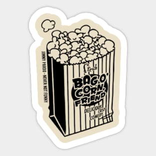 Never Not Funny - Bag O' Corn Sticker